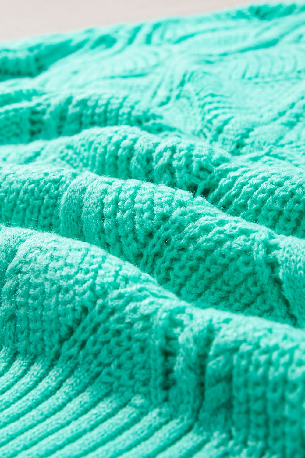 Chic mint green knit sweater - Love Salve